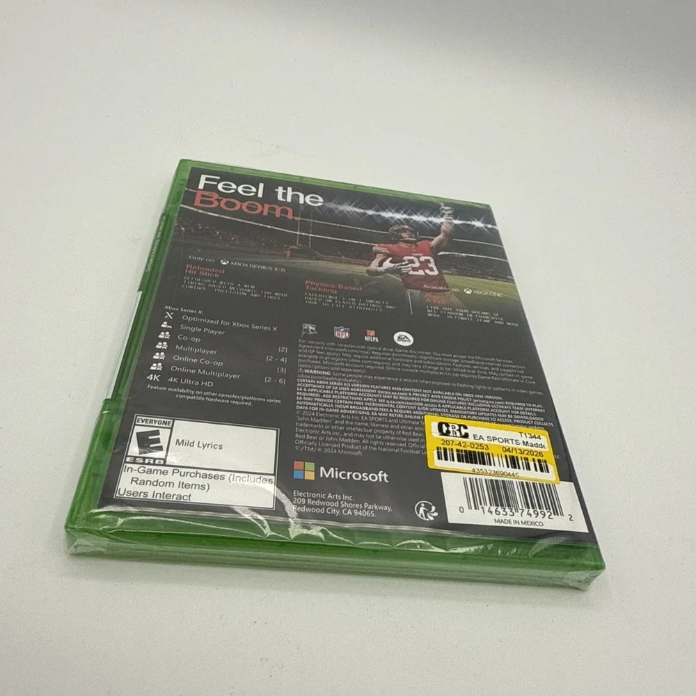Xbox Series X Xbox One EA Sports Madden 25 New